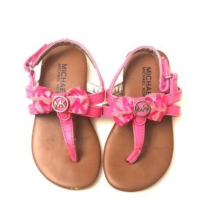 Hot Pink Baby Girl Michael Kors Sandals